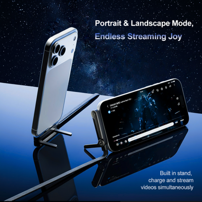 FlexCharge 240W Fast Charging Cable & Phone Stand